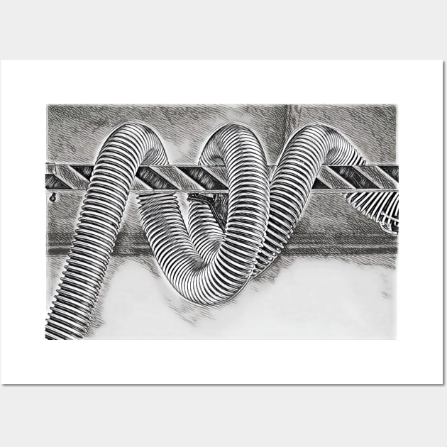 Grey Coil Wall Art by Art Enthusiast